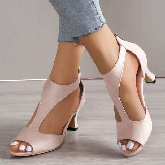 Lola | Elegante Peep-Toe Sandalen für Damen - Bequeme Sommerschuhe