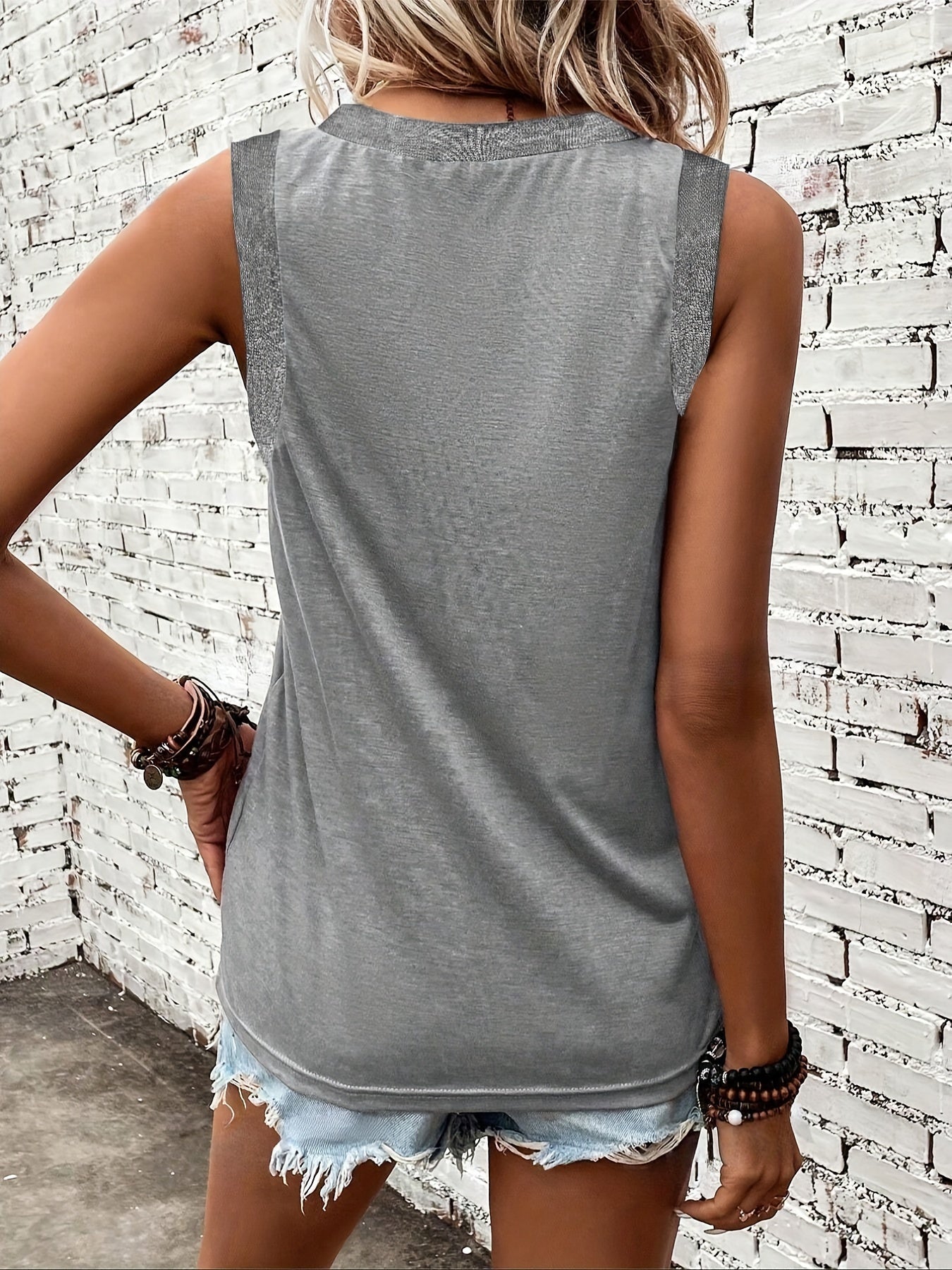 Quinty | Klassische Leinen Tanktop für Frauen