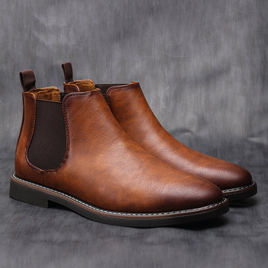 Max | Chelsea Lederstiefel für Männer - Elegante, bequeme Lederschuhe