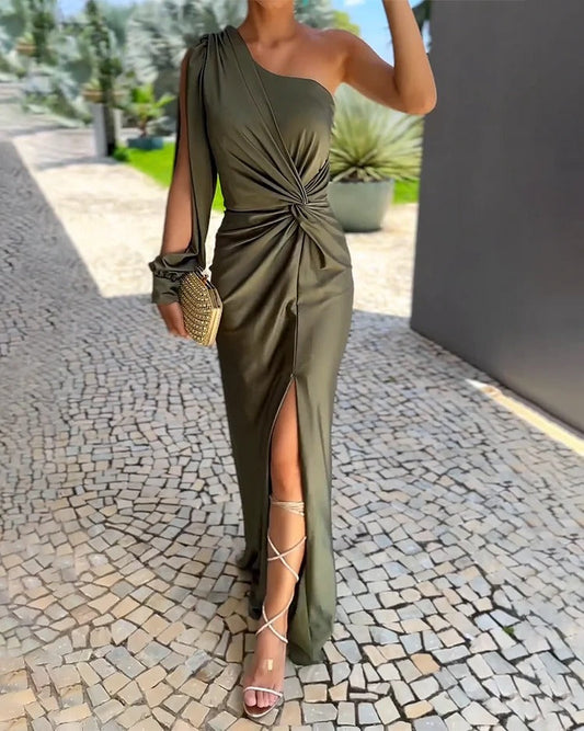Sirena | Elegantes Maxikleid mit einem Schulterträger für Frauen