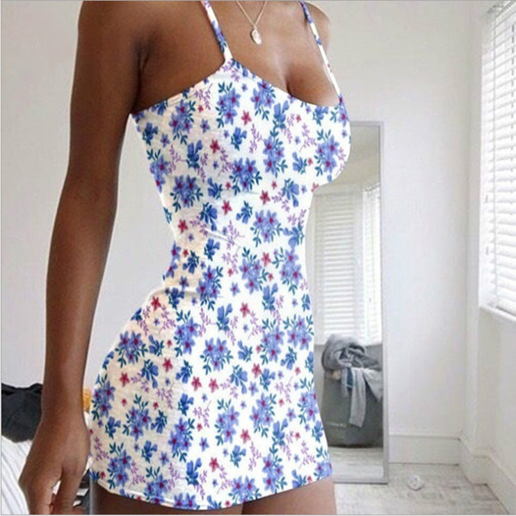 Sommerliches Minikleid mit Blumenmuster