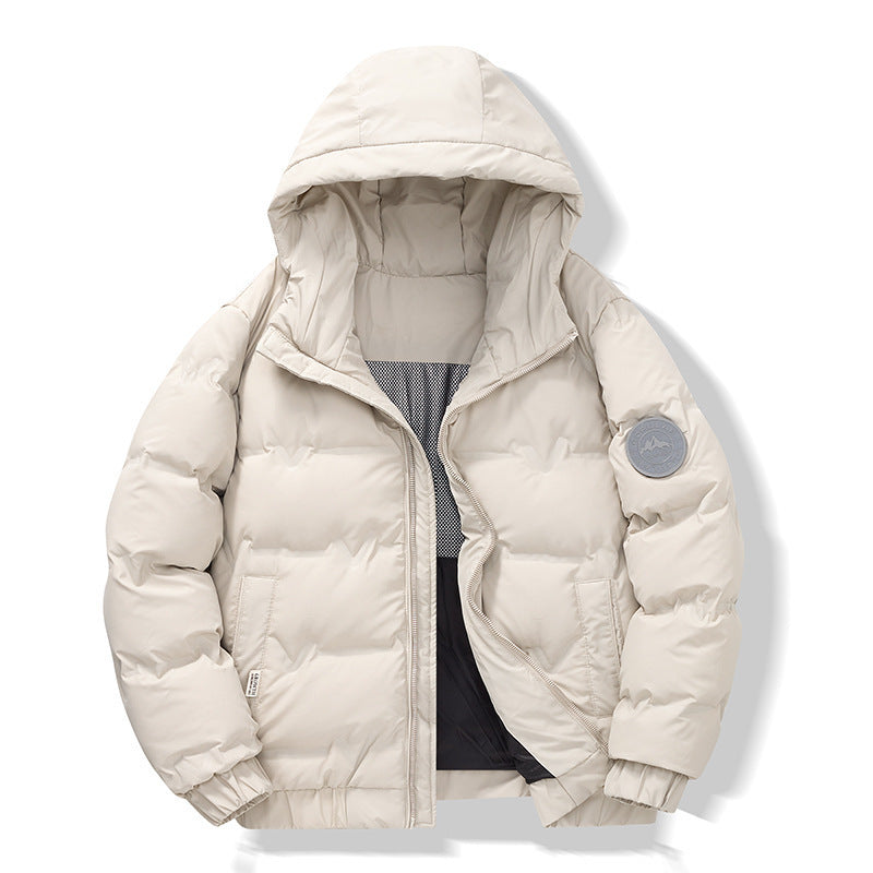 Warme Daunenjacke mit Kapuze 7
