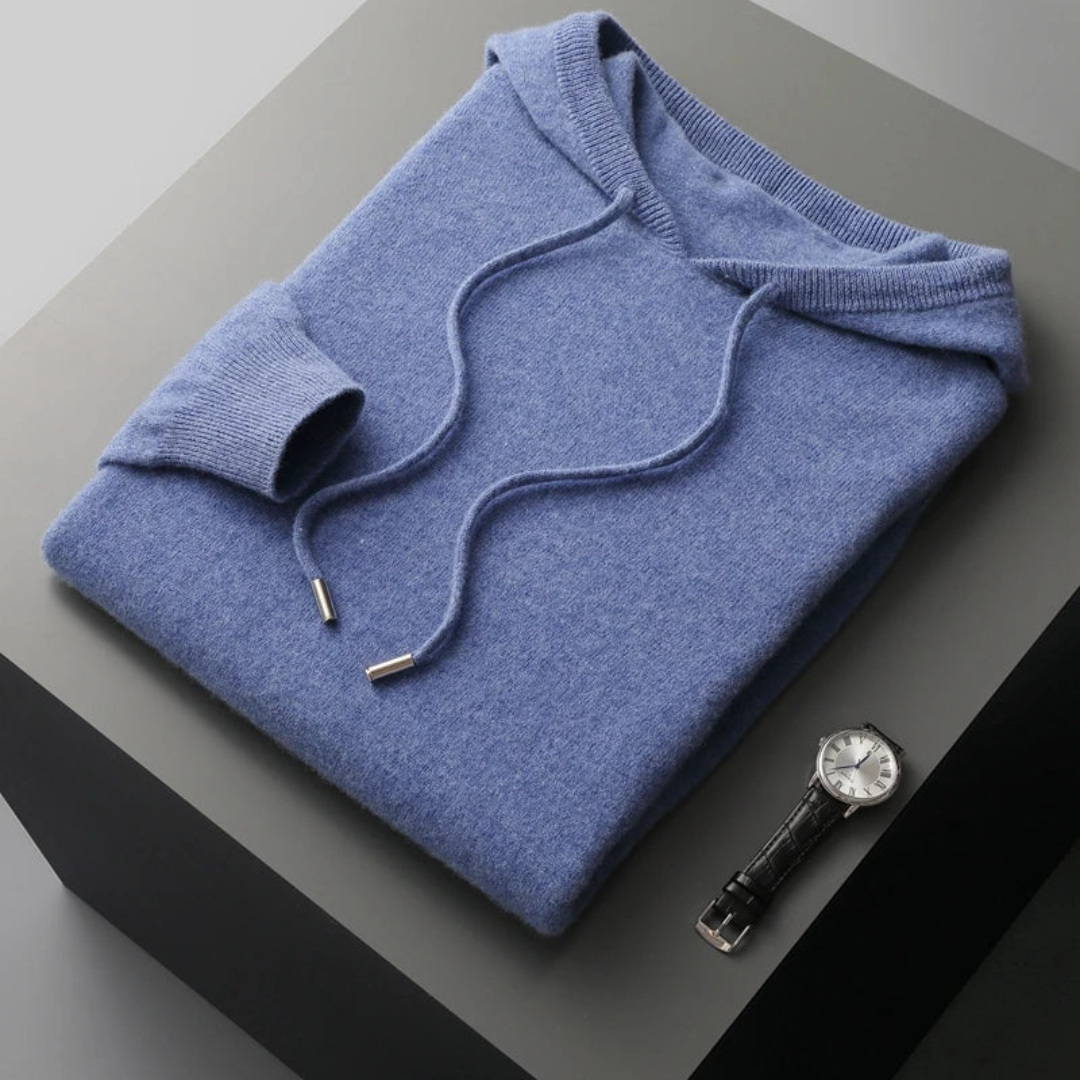 Warmood | merino strick kapuzenpullover