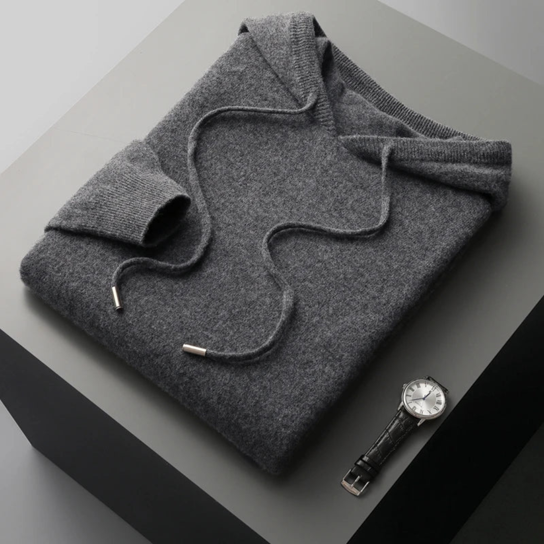 Warmood | merino strick kapuzenpullover