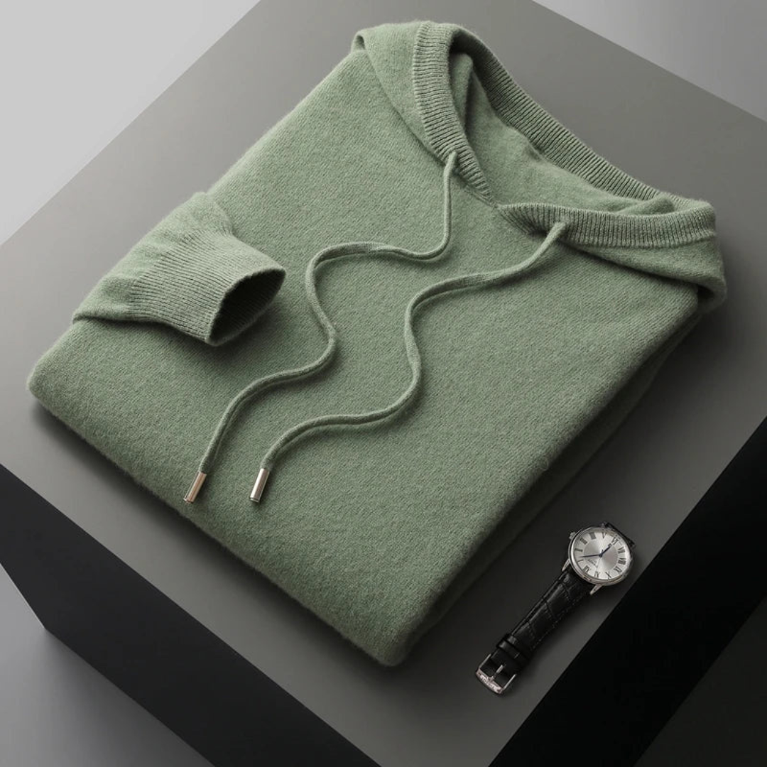 Warmood | merino strick kapuzenpullover