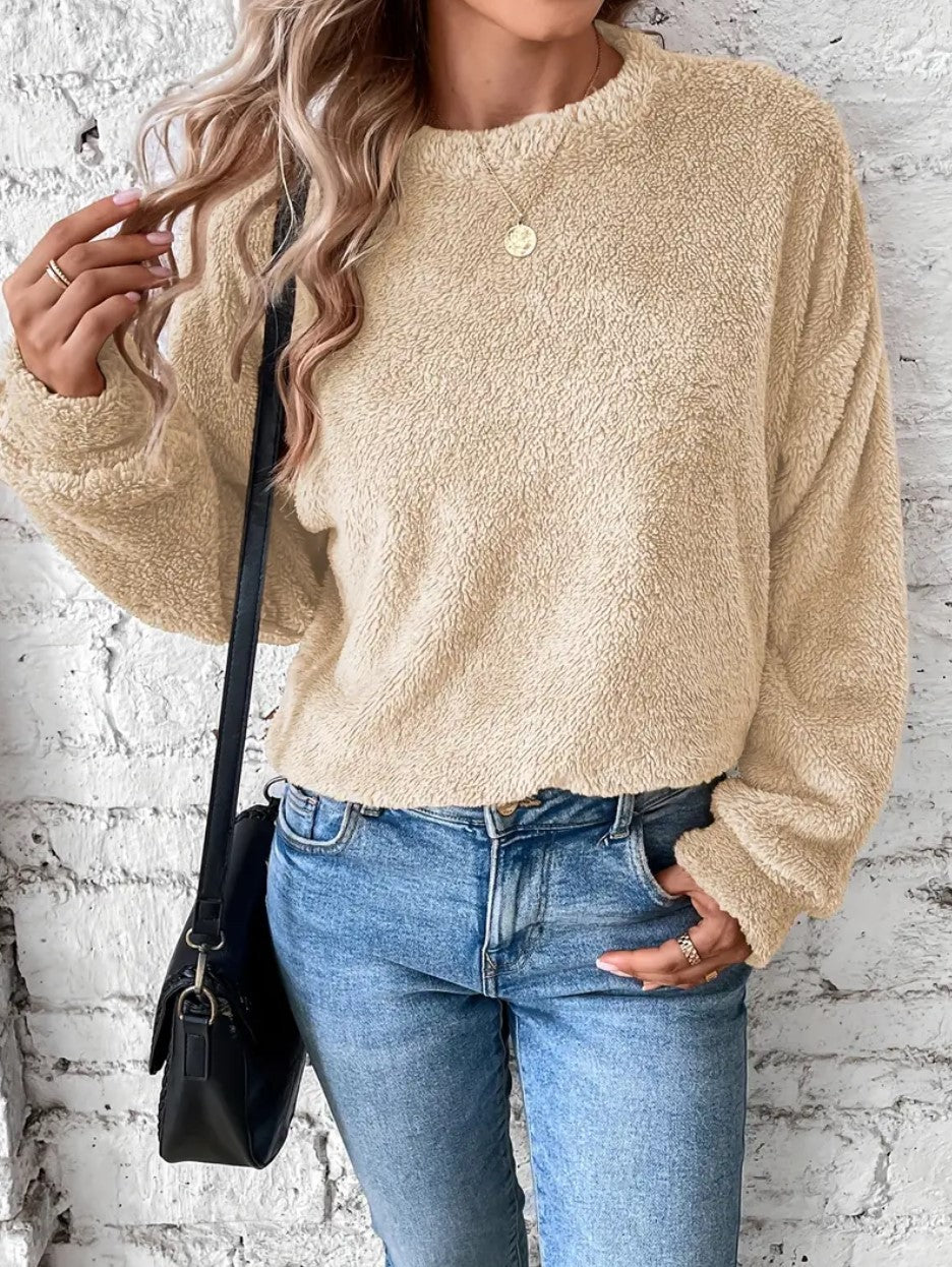 Teddy-Sweatshirt für Damen
