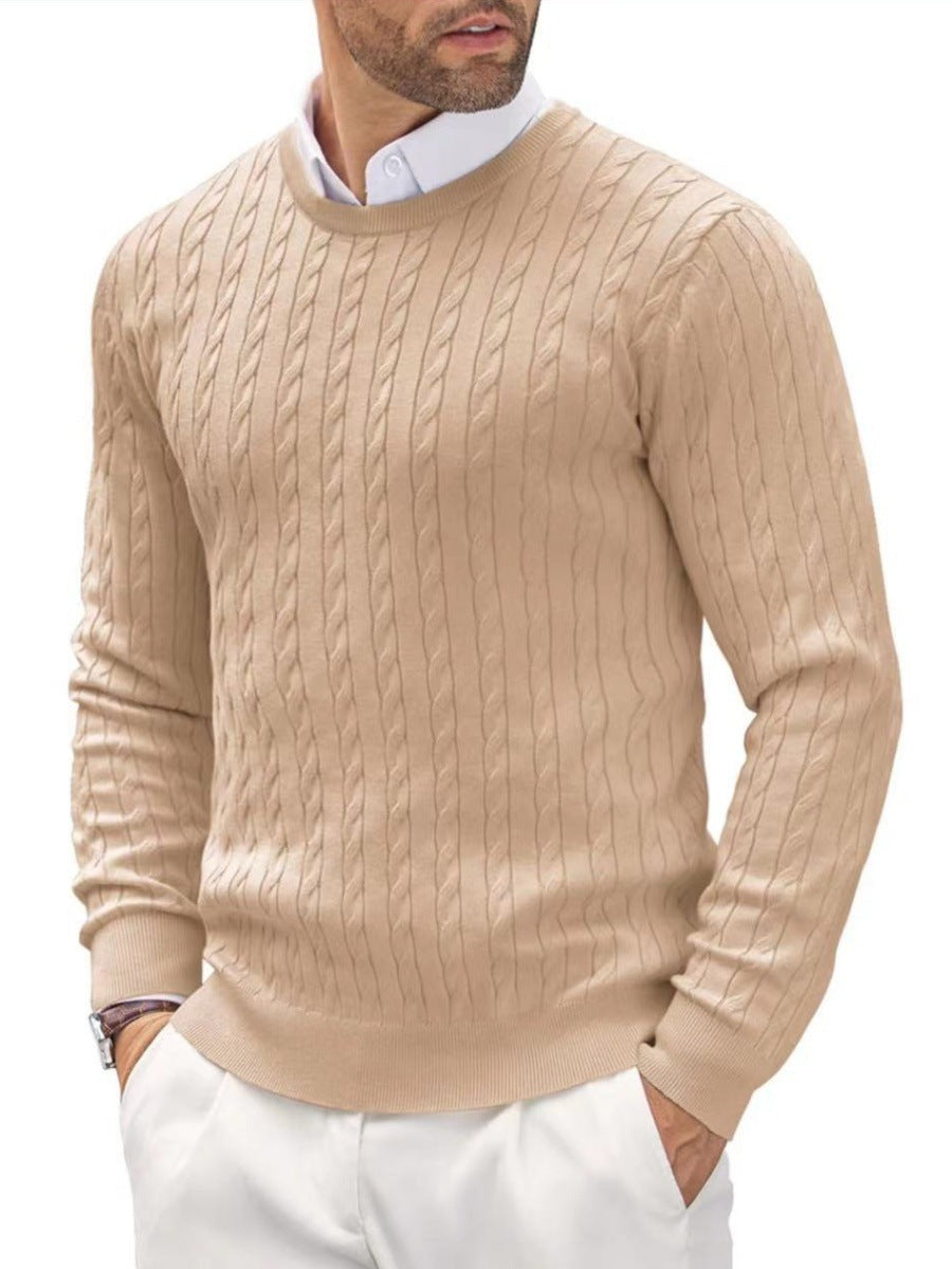 Fionn | Eleganter Zopfstrickpullover für Männer