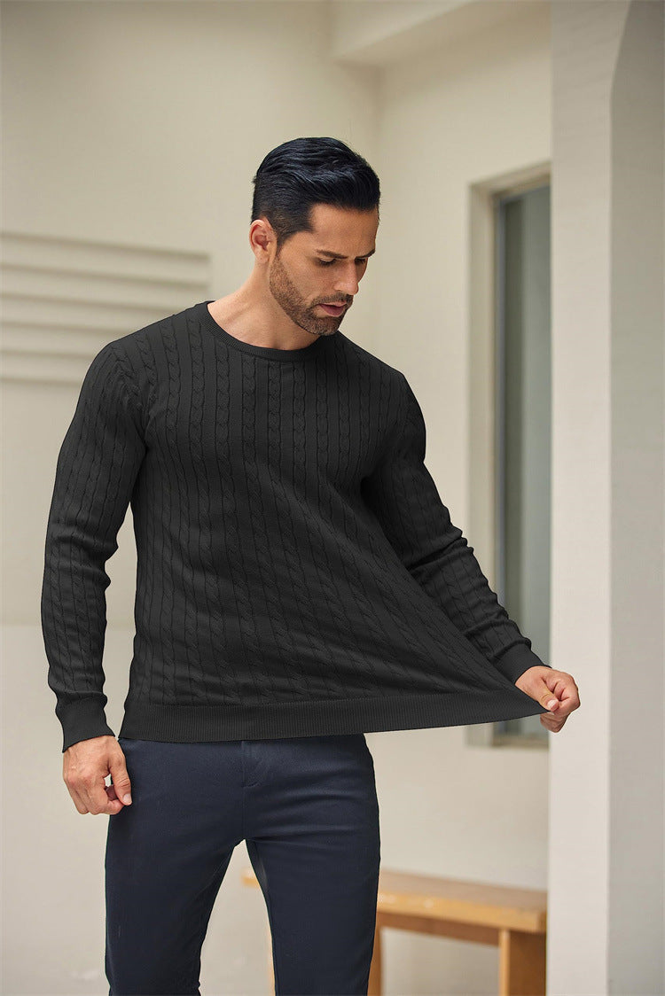 Fionn | Eleganter Zopfstrickpullover für Männer