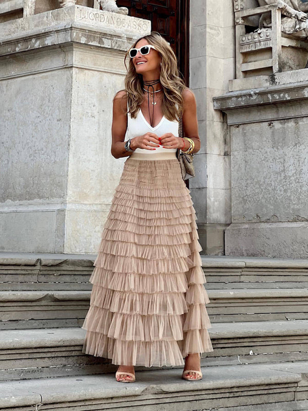 Averie | Eleganter Maxi Tüllrock für Frauen