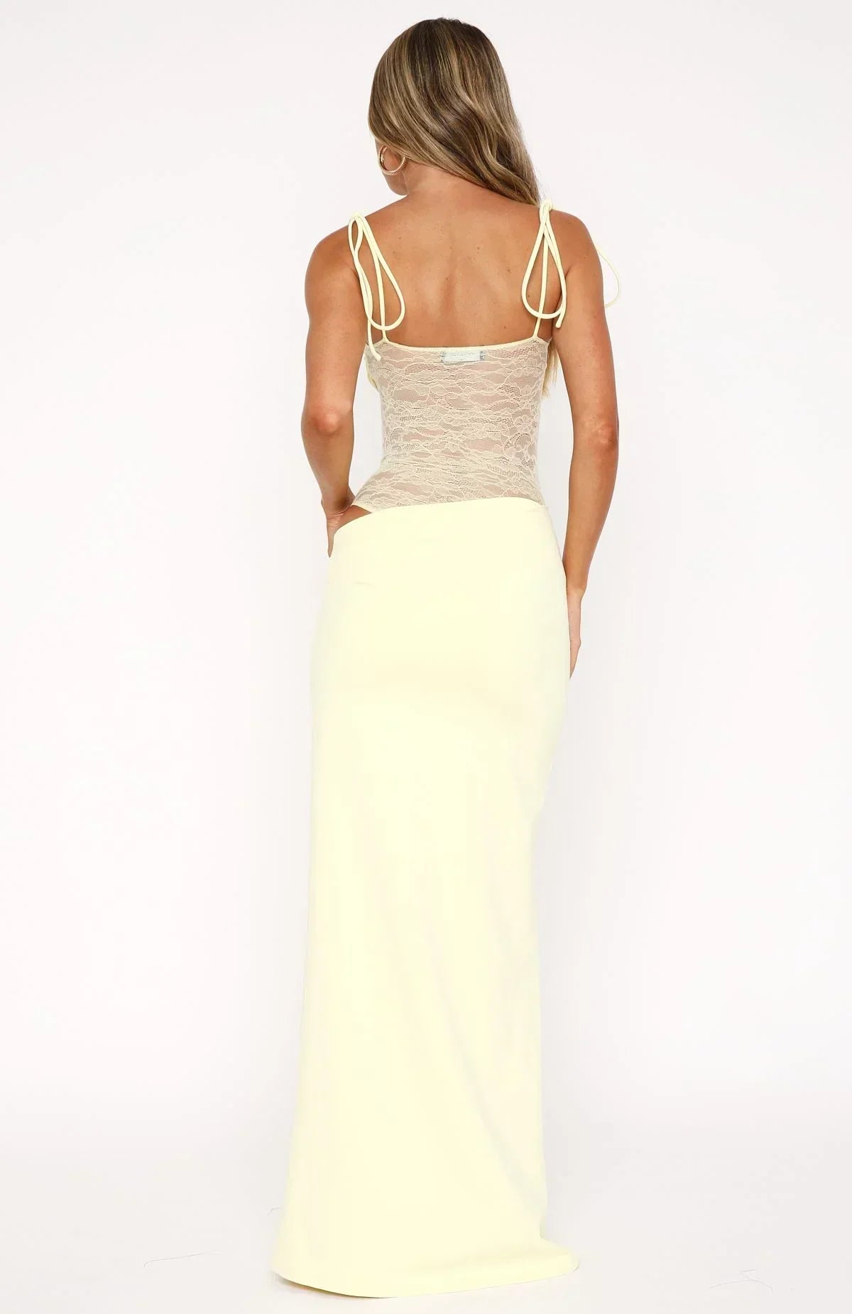 Sophia Maxikleid | Elegantes Sommerkleid Lang mit Spitze für Damen 3