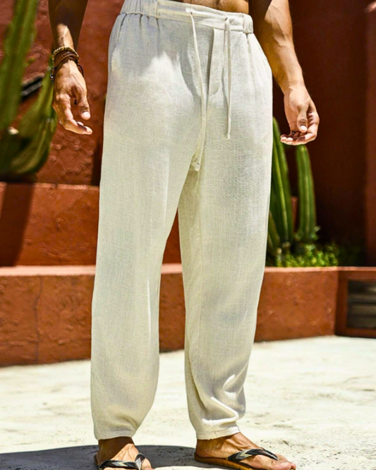 Nathan | Pantaloni premium in lino da uomo per stile e comfort