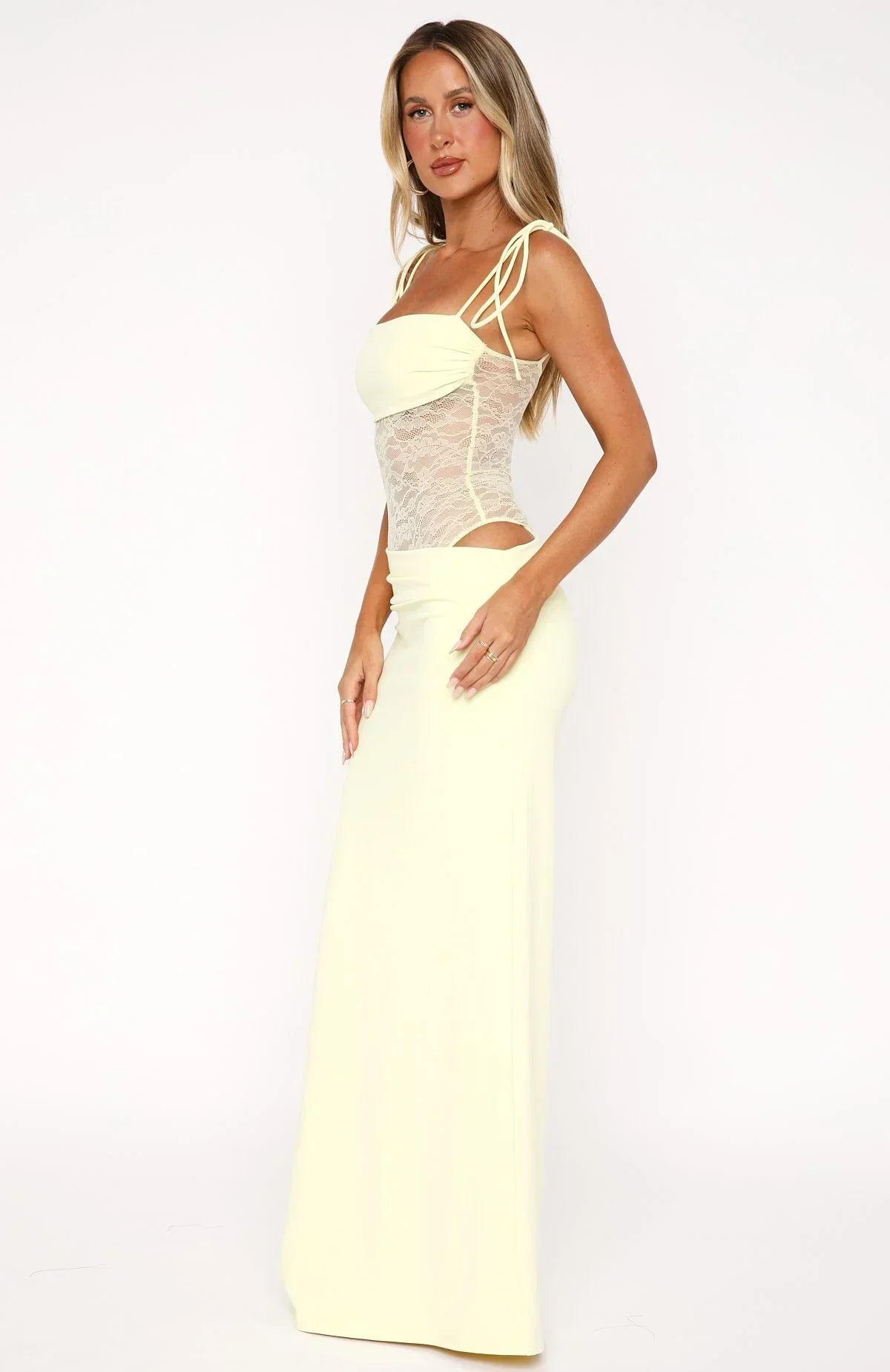 Sophia Maxikleid | Elegantes Sommerkleid Lang mit Spitze für Damen 2