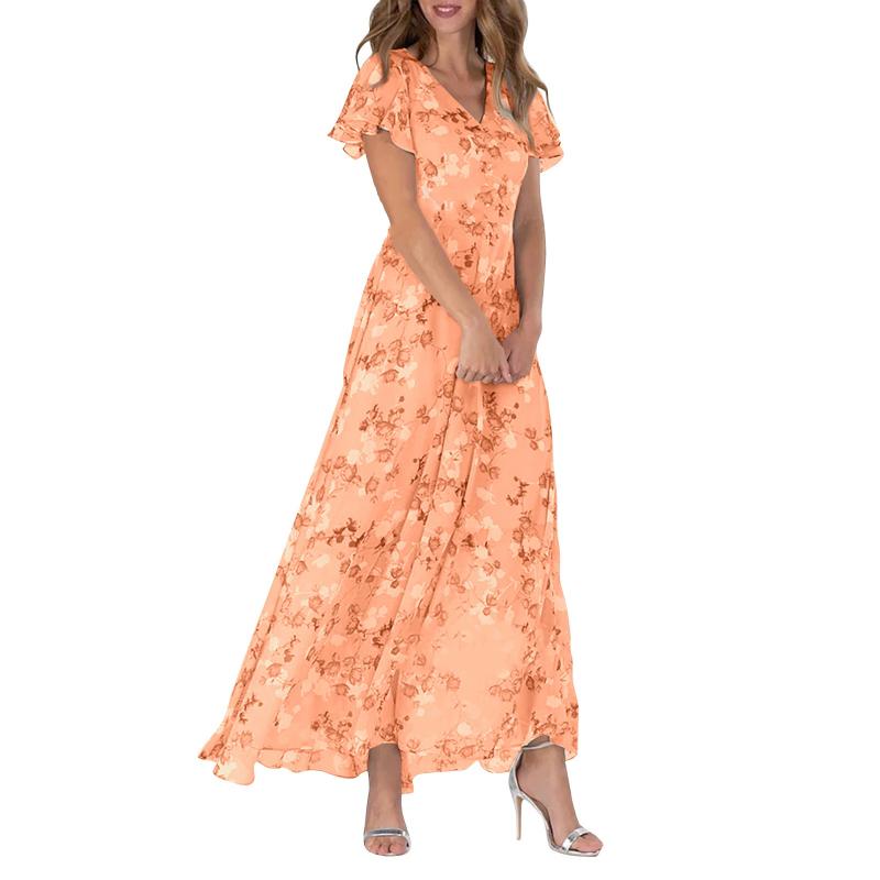Variant image for Beatrix | Blumenkleid mit Schmetterlingsärmeln für Damen-31