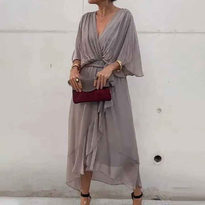 Variant image for Ava | Festliches Midi Kleid mit V-Ausschnitt für Damen-41