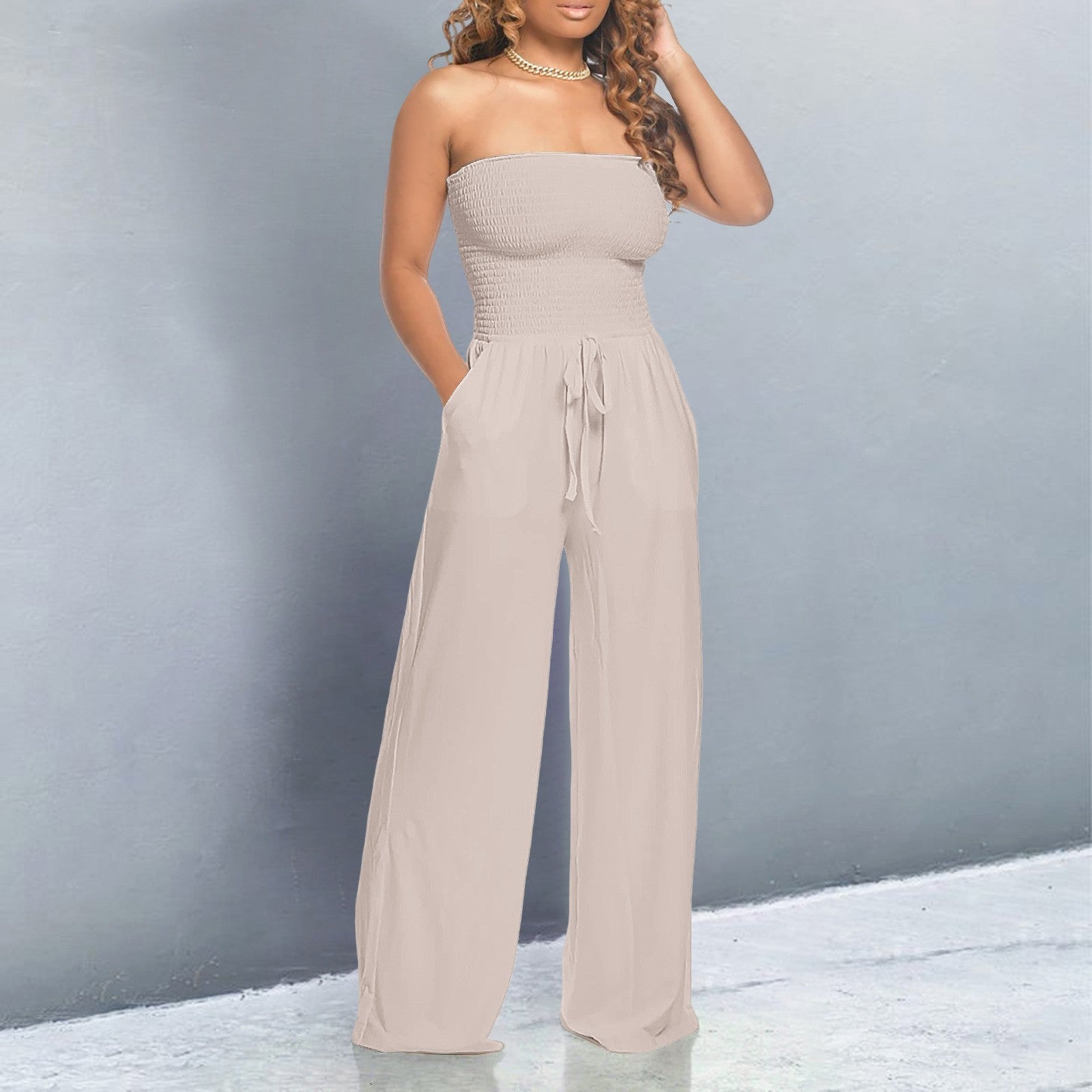 Milana | Trendiger Jumpsuit für Damen mit Off-Shoulder Design und Weiten Beinen 6