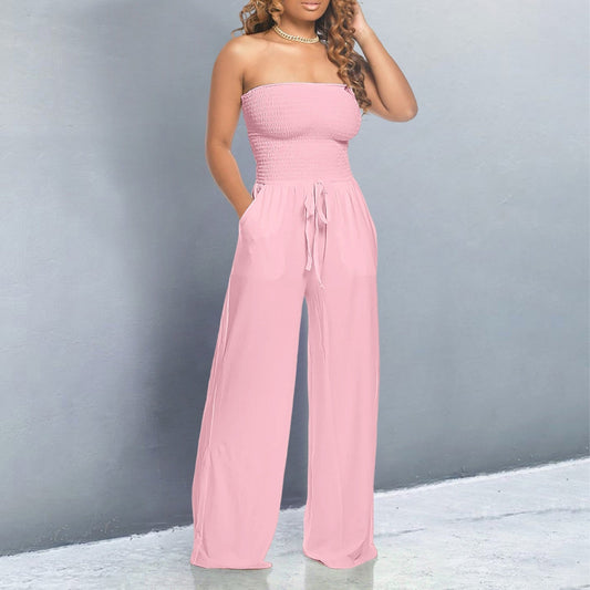 Milana | Trendiger Jumpsuit für Damen mit Off-Shoulder Design und Weiten Beinen 1