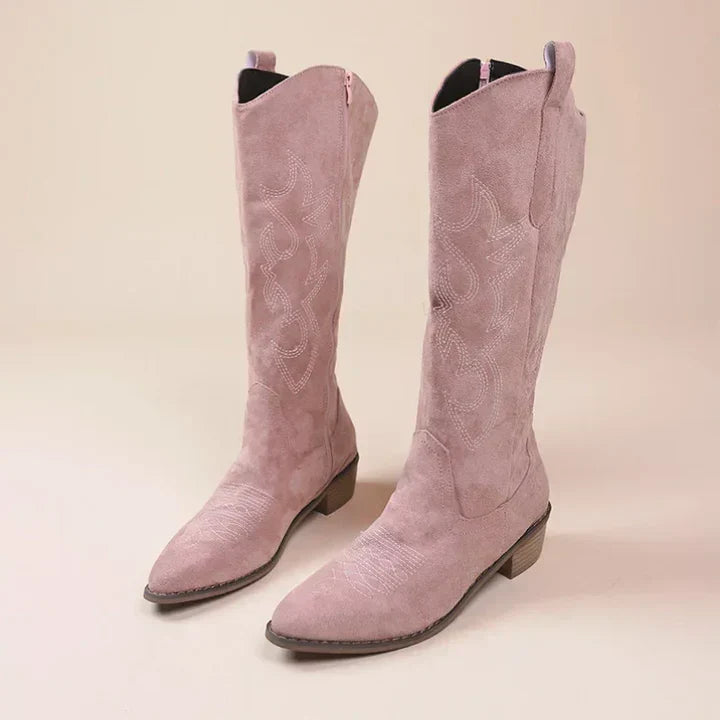 Dam Cowgirl-stövlar med högkvalitativ bearbetning och komfort