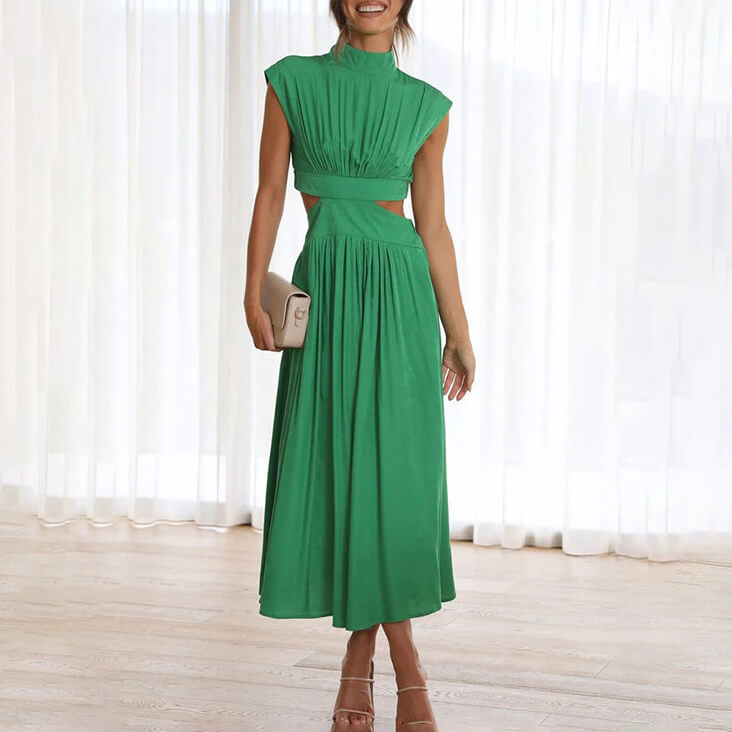 Variant image for Celine | Hochgeschlossenes Damenkleid für Sommer und Freizeit-1