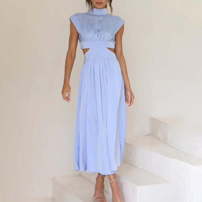 Variant image for Celine | Hochgeschlossenes Damenkleid für Sommer und Freizeit-17