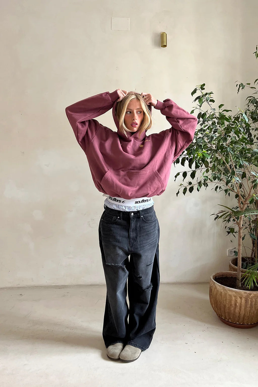 Stylischer With Love Hoodie